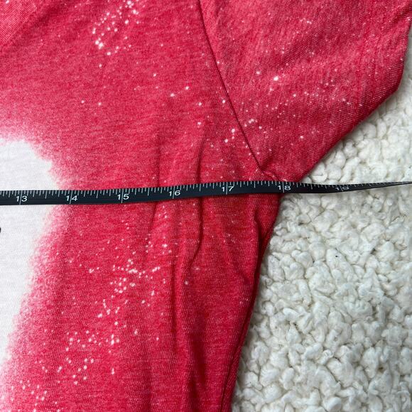 Holiday Bleached Red "Sweet but a little Twisted" Tee Large - Picture 5 of 6